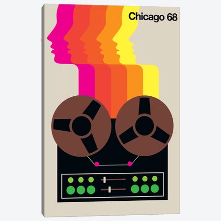 Chicago 68 Canvas Print #UND12} by Bo Lundberg Art Print