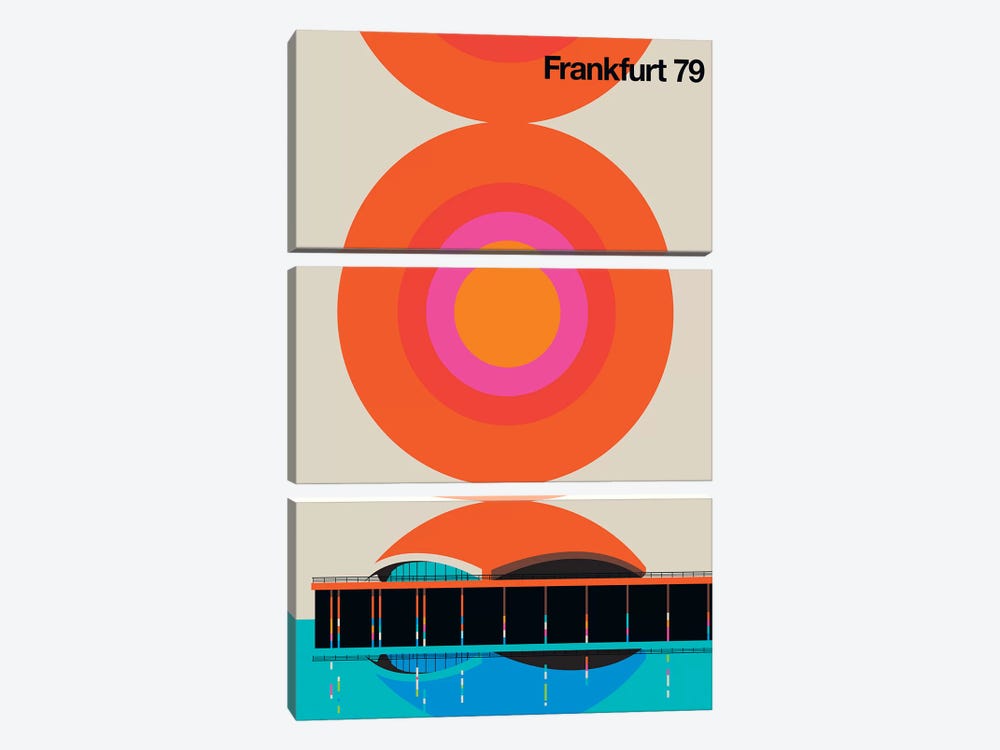 Frankfurt 79 by Bo Lundberg 3-piece Canvas Art Print