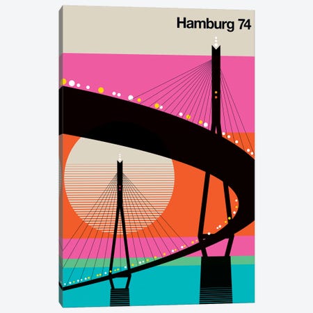 Hamburg 74 Canvas Print #UND19} by Bo Lundberg Art Print