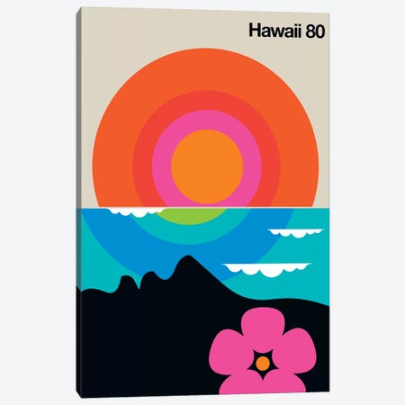 Hawaii 80  Canvas Print #UND20} by Bo Lundberg Canvas Artwork