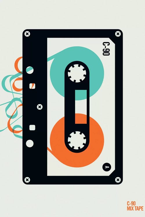 Icons - Mixtape by Bo Lundberg wall art