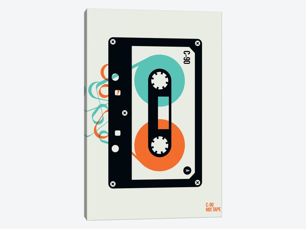 Icons - Mixtape by Bo Lundberg 1-piece Canvas Print