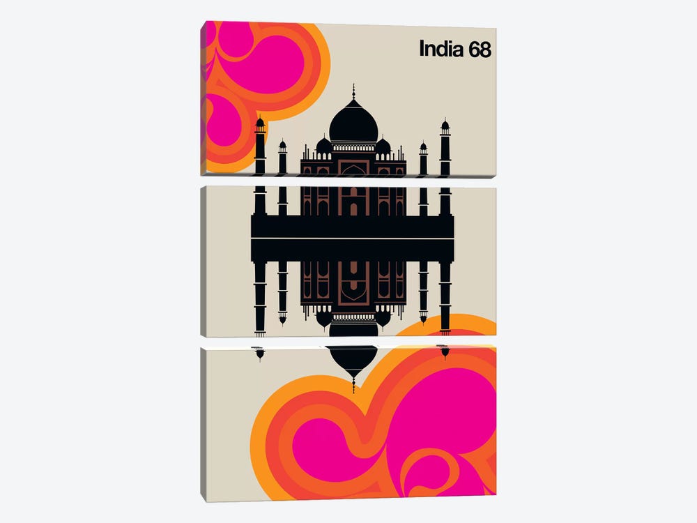 India 68 by Bo Lundberg 3-piece Canvas Art