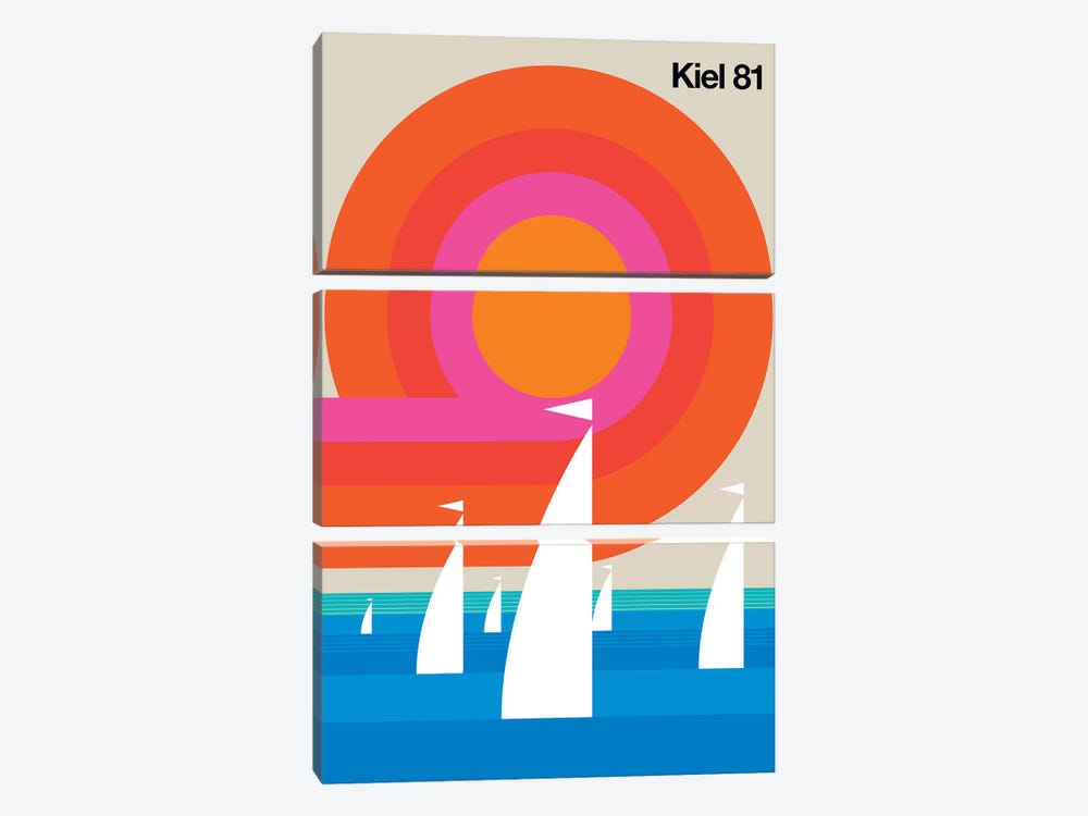 Kiel 81 by Bo Lundberg 3-piece Canvas Art Print