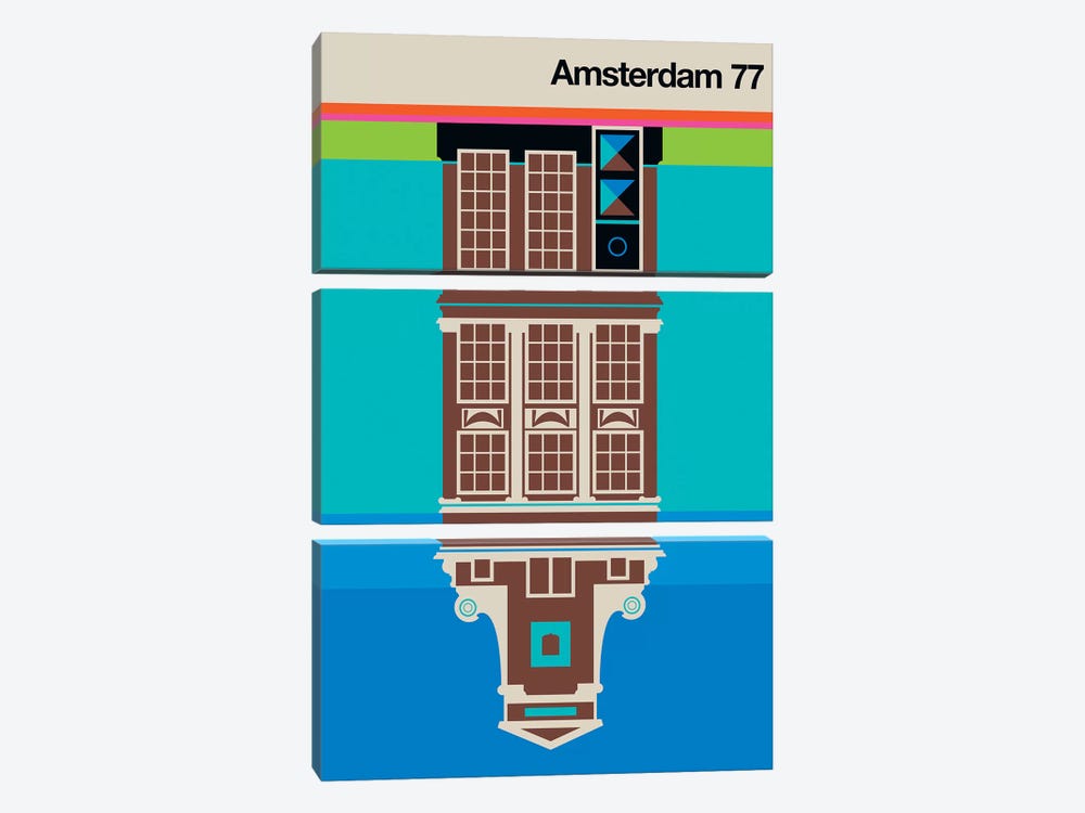 Amsterdam 77 by Bo Lundberg 3-piece Canvas Wall Art