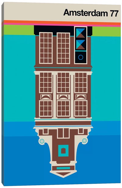Amsterdam 77 Canvas Art Print - Amsterdam Travel Posters