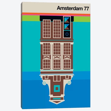 Amsterdam 77 Canvas Print #UND2} by Bo Lundberg Canvas Artwork