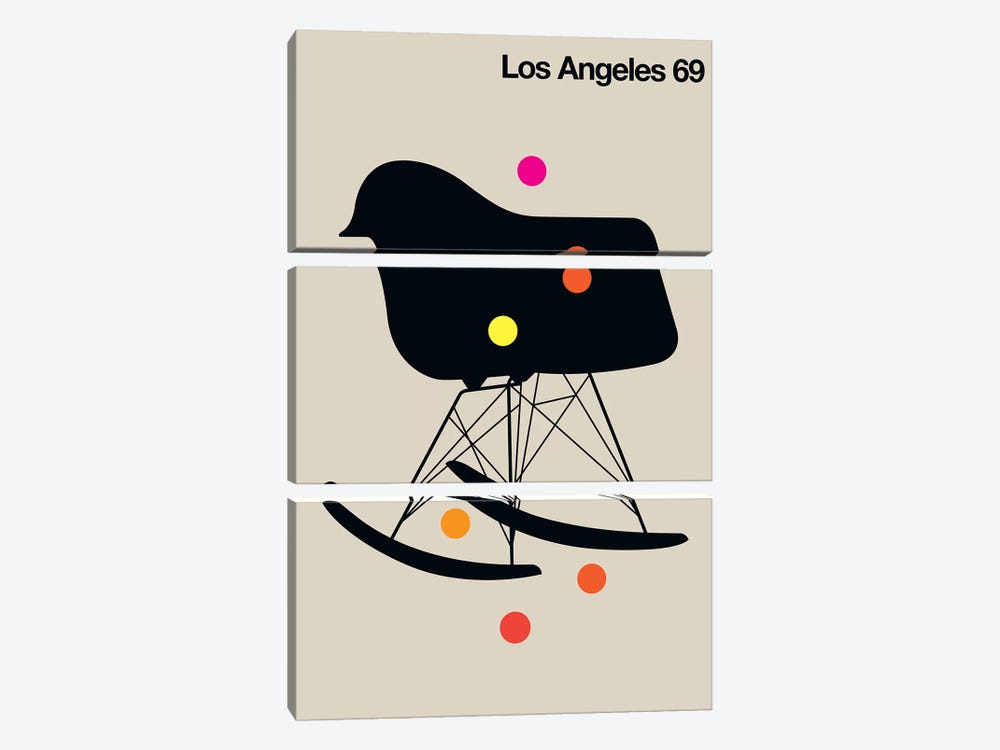 LA 69 by Bo Lundberg 3-piece Canvas Artwork