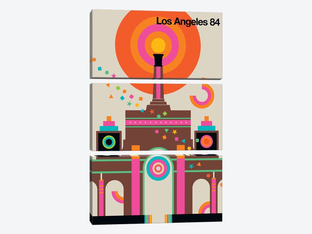 LA 84 by Bo Lundberg 3-piece Art Print