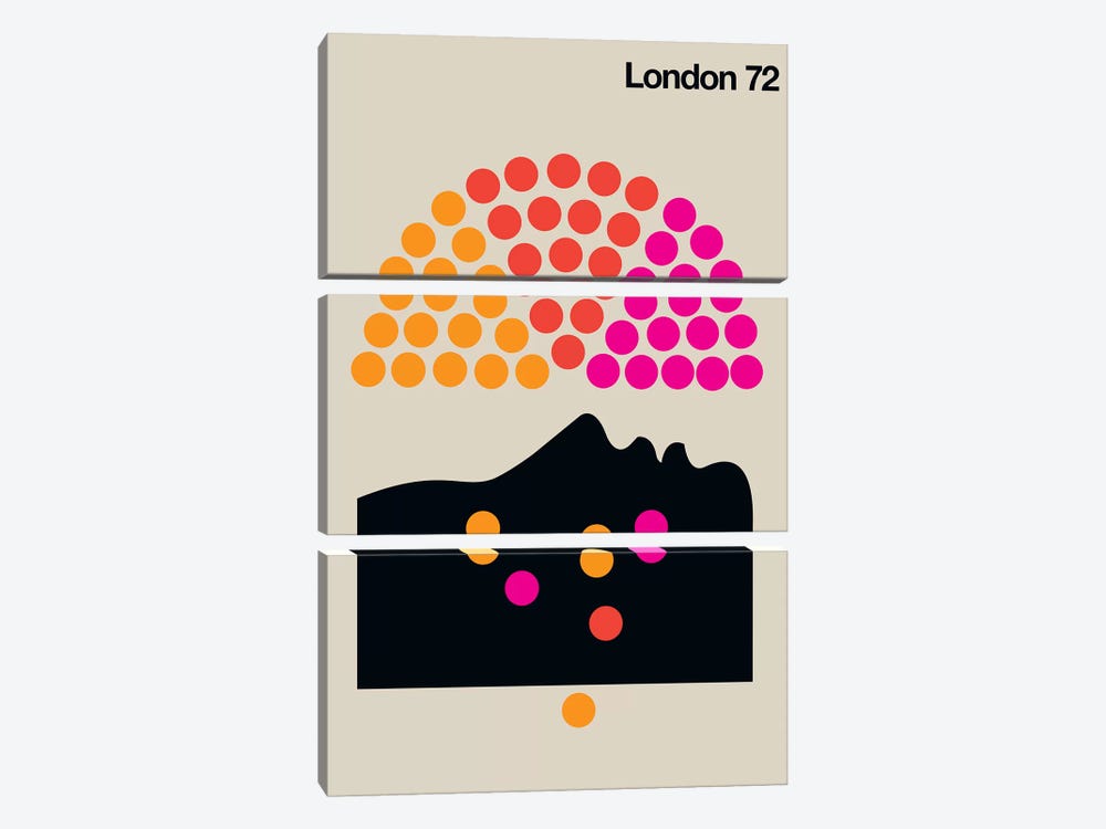 London 72 by Bo Lundberg 3-piece Canvas Art