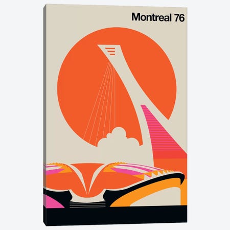 Montreal 76 Canvas Print #UND37} by Bo Lundberg Canvas Wall Art