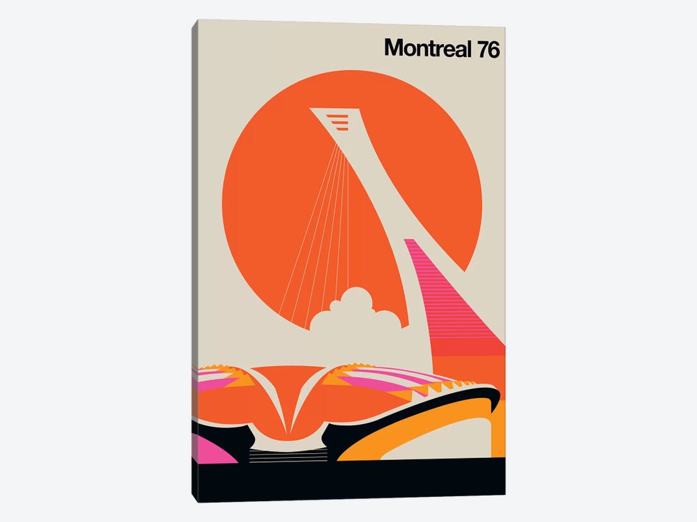 Montreal 76 by Bo Lundberg 1-piece Canvas Art Print