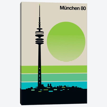 München 80 Canvas Print #UND38} by Bo Lundberg Canvas Print