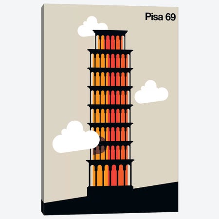 Pisa 69 Canvas Print #UND41} by Bo Lundberg Canvas Artwork
