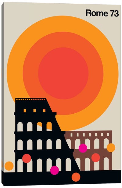 Rome 73 Canvas Art Print - Bo Lundberg