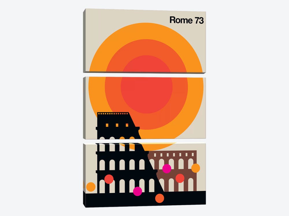 Rome 73 by Bo Lundberg 3-piece Art Print
