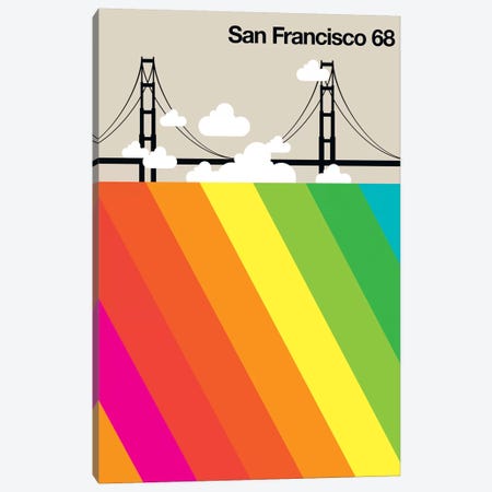 San Francisco 68 Canvas Print #UND43} by Bo Lundberg Canvas Wall Art
