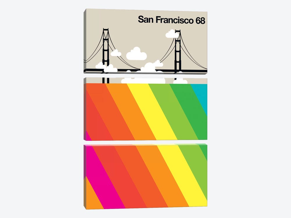 San Francisco 68 by Bo Lundberg 3-piece Canvas Art