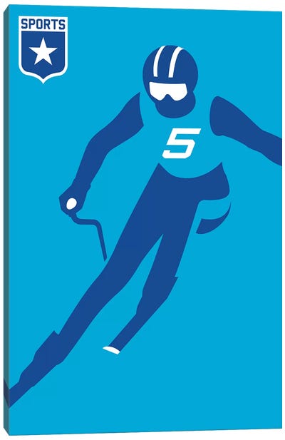 Sport - Alpine Canvas Art Print - Skiing Art