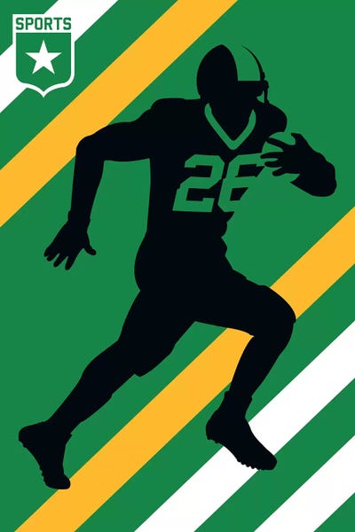Kids Sports Art: Sport - American Football by Bo Lundberg