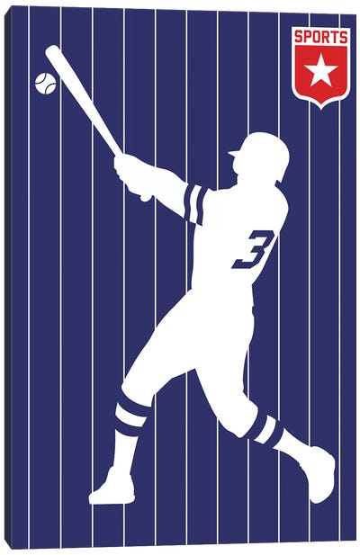 Sport - Baseball Canvas Art Print - Indigo Art