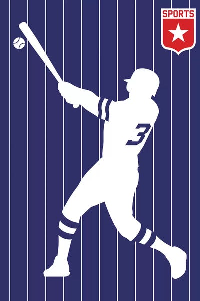Kids Sports Art: Sport - Baseball by Bo Lundberg