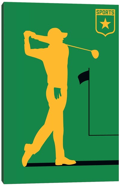 Sport - Golf Canvas Art Print - Athlete Art