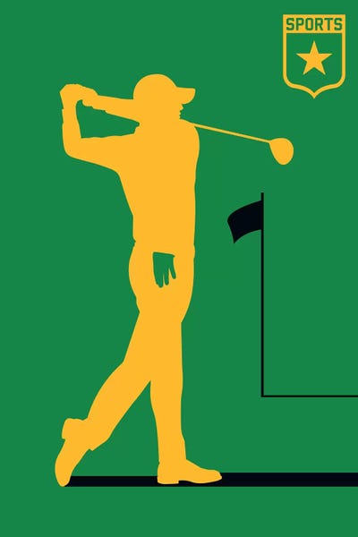 Kids Sports Art: Sport - Golf by Bo Lundberg