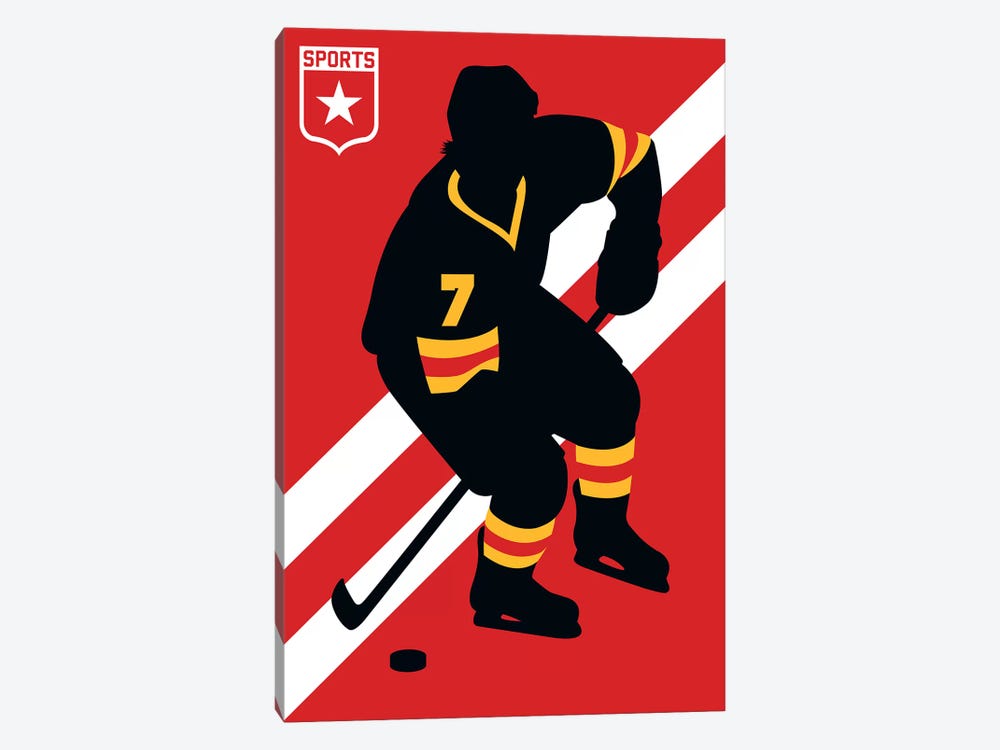 Sport - Ice Hockey by Bo Lundberg 1-piece Canvas Art Print