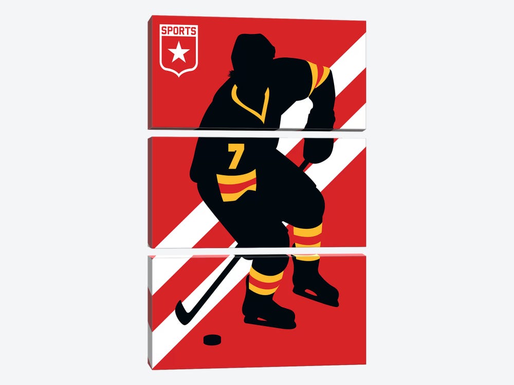 Sport - Ice Hockey by Bo Lundberg 3-piece Art Print