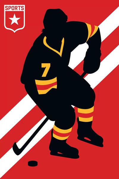 Kids Sports Art: Sport - Ice Hockey by Bo Lundberg