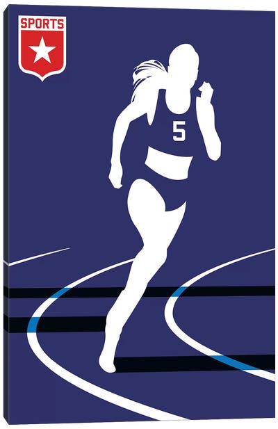 Sport - Runner Canvas Art Print - Track & Field Art