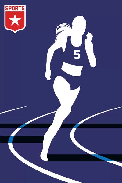 Kids Sports Art: Sport - Runner by Bo Lundberg
