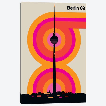 Berlin 69 Canvas Print #UND4} by Bo Lundberg Canvas Print