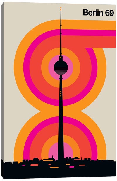 Berlin 69 Canvas Art Print - Tower Art
