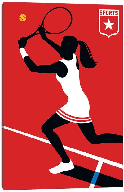 Sport - Tennis Canvas Art Print - Athlete Art