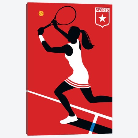Sport - Tennis Canvas Print #UND51} by Bo Lundberg Canvas Print