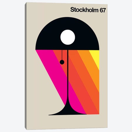 Stockholm 67 Canvas Print #UND52} by Bo Lundberg Art Print