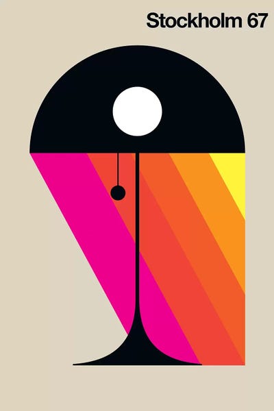 Vintage & Retro Bedroom: Stockholm 67 by Bo Lundberg