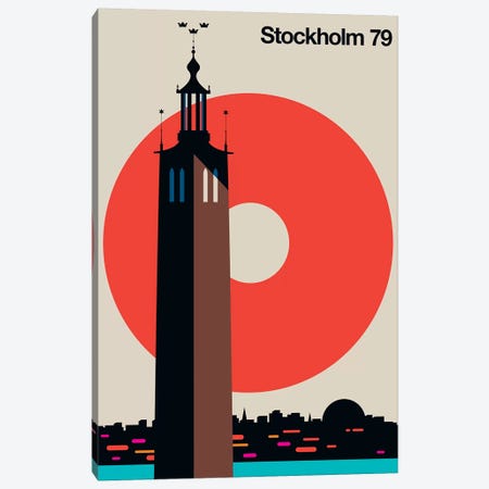 Stockholm 79 Canvas Print #UND53} by Bo Lundberg Art Print