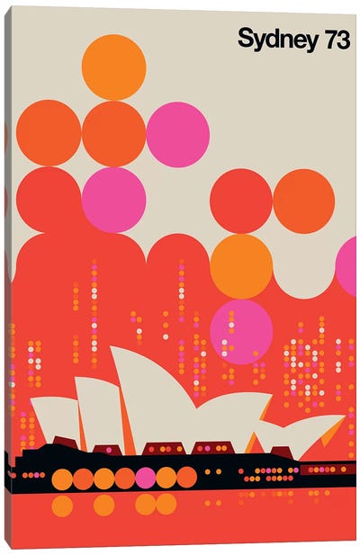 Sydney 73 Canvas Art Print - Famous Architecture & Engineering