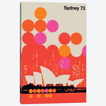 Sydney 73 Canvas Print #UND54} by Bo Lundberg Canvas Wall Art