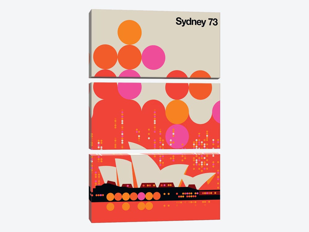 Sydney 73 by Bo Lundberg 3-piece Canvas Wall Art