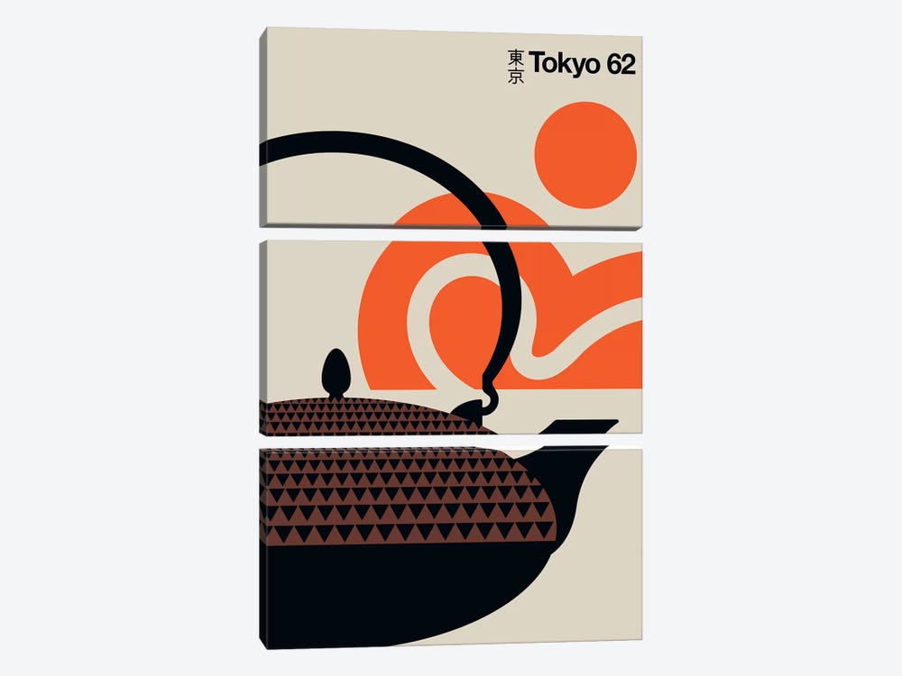 Tokyo 62 by Bo Lundberg 3-piece Canvas Art Print