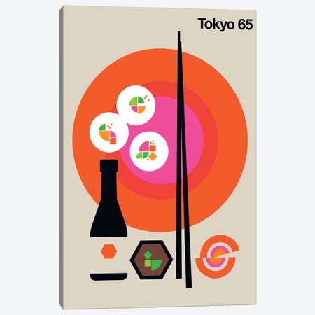 Tokyo 65 Canvas Print #UND56} by Bo Lundberg Canvas Artwork