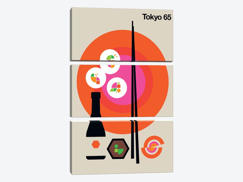 Tokyo 65 by Bo Lundberg 3-piece Canvas Art