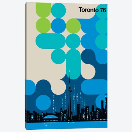 Toronto 76 Canvas Print #UND57} by Bo Lundberg Canvas Artwork
