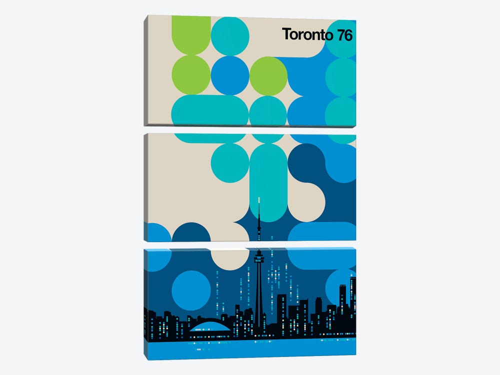 Toronto 76 by Bo Lundberg 3-piece Canvas Print