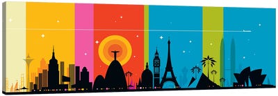 World Icons Canvas Art Print - The Eiffel Tower
