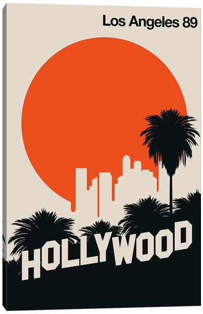 Los Angeles 89 Canvas Art Print - Famous Architecture & Engineering